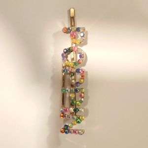 Rhinestone Bedazzled "POPPIN" hair pin